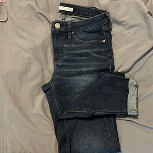 Lauren Conrad ankle skinny. Cuffed jeans.